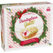 Glassbåt Tomteglass polkagris 6-p SIA Glass.