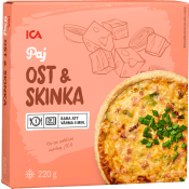 Ost & skinkpaj Fryst 220g ICA.
