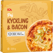 Kyckling & baconpaj Fryst 220g ICA.