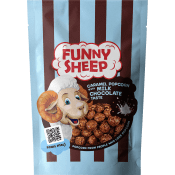 Popcorn Caramel & Milk chocolate 90g Funny Sheep.