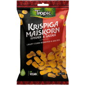 Majskorn Rostade & Saltade 275g Tropic Snacks.