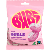 Godispåse Sura Ovals Jordgubb Vanilj 90g Bubs.