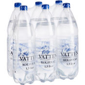 Kolsyrat vatten Naturell 6-p 9l Ica.