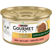 Kattmat Mousse Lax 85g Gourmet Gold.