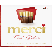 Chokladask Finest selection Röd 250g Merci.
