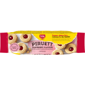 Piruett Rasberry hallonfyllda kex glutenfri 110g Schär.