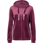 Velourjacka L vinröd mywear.
