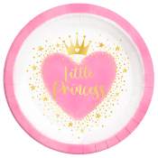 Tallrik Princess 23cm 8-p Decorata Party.