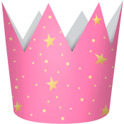 Papperskrona Princess 4-p Decorata Party.