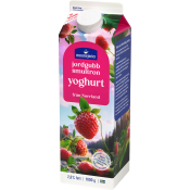 Fruktyoghurt Jordgubb Smultron 2,6% 1000g Norrmejerier.