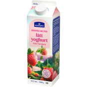Fruktyoghurt Lätt Jordgubb Smultron 0,5% 1000g Norrmejerier.