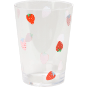 Dricksglas Jordgubbe plast 28cl ICA.