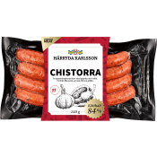 Kryddkorv Chistorra 84% Kötthalt 240g Härryda Karlsson.