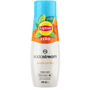 Lipton Ice Tea Peach Zero Lipton Ice Tea Peach Zero 440 Milliliter SodaStream.