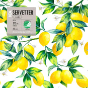 Servett 33cm Lemon 20-p ICA.
