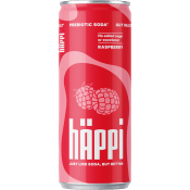 Dryck Kolsyrad Hallonsmak Med Prebiotika 330ml hÄppi.