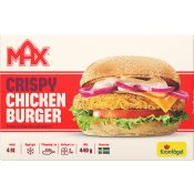 Crispy kycklingburgare Fryst 440g Max.