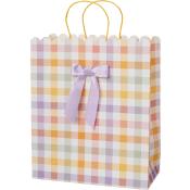 Presentpåse Bow flerfärgad 26x31 cm.