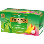 Grönt te Mango & lychee 25-p Twinings.