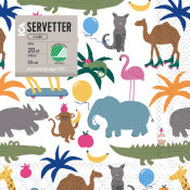 Servett 33cm Fun 20-p ICA.