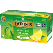 Grönt te Citron Ekologisk 25-p Twinings.