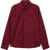 Flanellskjorta Filip röd/svart ruta 86/92-134/140 mywear.