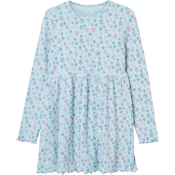 Ribklänning ljusblå 86/92 mywear.