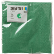 Servett 33cm Mörkgrön 20-p ICA.