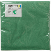 Servett 40cm Mörkgrön 50-p ICA.