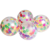 Ballong konfetti 4-p Happy Party.