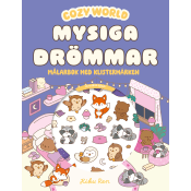 Mysiga drömmar : Målarbok med klistermärken.