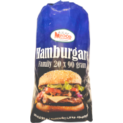 Hamburgare Fryst 20-pack 1,8kg ML Food.
