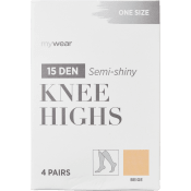 Knästrumpa 4p 15D beige onesize mywear.