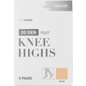 Knästrumpa 4p 20D beige onesize mywear.