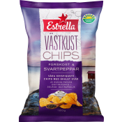 Västkustchips Färskost & Svartpeppar 180g Estrella.