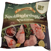 Kycklingbröstfiléer 800g Flevo Gold.