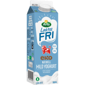 Mild Yoghurt Naturell 1,5% Laktosfri Ekologisk 1000g Arla Ko®.