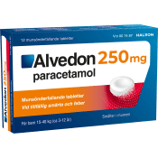 Smärtstillande Munsönderfallande Tablett Barn 3-12 år 250mg 12-p Alvedon.