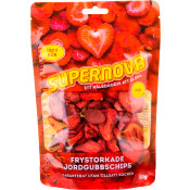 Jordgubbschips Frystorkade 30g Supernova Freeze.