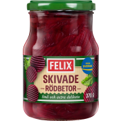 Rödbetor Skivade 370g Felix.
