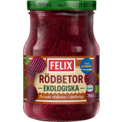 Skivade Rödbetor 710g KRAV Felix.