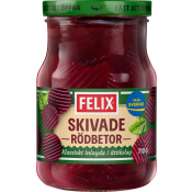 Skivade Rödbetor 710g Felix.