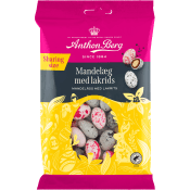 Påsk Dragé Mandelägg med lakrits 215g Anthon Berg.