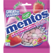 Godispåse Strawberry Mix 150g Mentos.