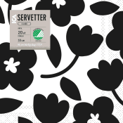 Servett 33cm Fiori 20-p ICA.
