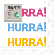 Servett 33cm Hurra 20-p ICA.