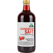 Jordgubbssaft 500ml Axelssons i Aby.