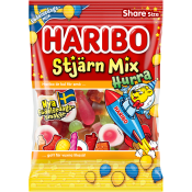 Godispåse StjärnMix Hurra 170g Haribo.