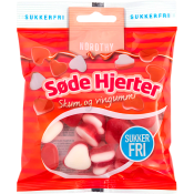 Godis Skum & Vingummi Söta Hjärtan 65g Nordthy.