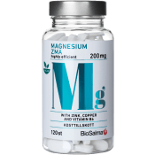 Kosttillskott Magnesium 200mg + Zink Koppar B6 200mg 120-p BioSalma.